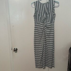Very cute like new gray and white dresss  worn a couple of times like new